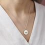 Personalised Hammered Disc Name Necklace, thumbnail 4 of 7