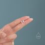 Extra Tiny Seed Pod Stud Earrings In Sterling Silver, thumbnail 2 of 12
