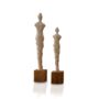Set Of Two Limra Stone Woman Sculptures – Hand Carved, thumbnail 2 of 2
