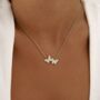 Women's Silver Butterfly Pendant Necklace, Symbol Of Transformation And Luck, Everyday Layering Jewellery, thumbnail 1 of 5