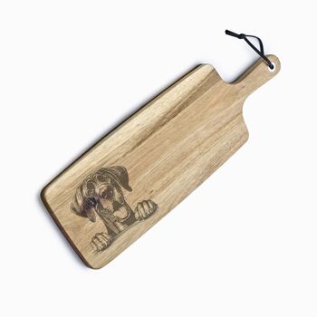 Personalised Great Dane Engraved Acacia Serving Board, 2 of 8