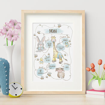 Personalised Birth Print For Boys And Girls, 7 of 7