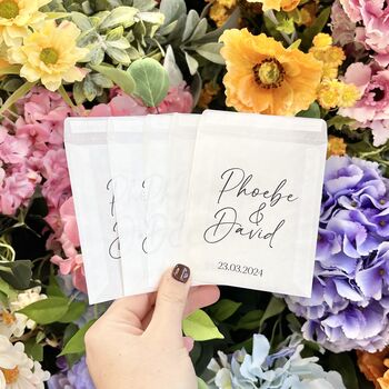 10 Printed Confetti Bags | Peel And Seal Packets, 5 of 11