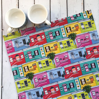 Colourful Cape Town Houses Cotton Tea Towel, 7 of 8