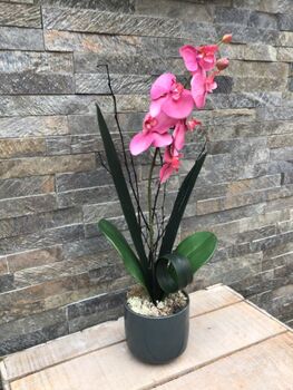 Pink Artificial Silk Orchid Mothers Day Gift, 2 of 6