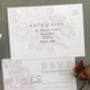 Etched Rose Wedding Invitation Set, thumbnail 2 of 5