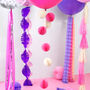 Bright Pink Honeycomb Party Decorations, thumbnail 5 of 6