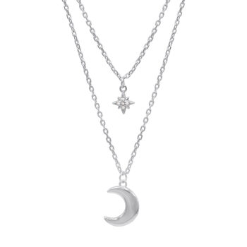 Harper Moon And Star Charm Necklace, 6 of 10