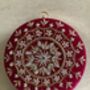 Hot Pink Circular Velvet Bangle Clutch Bag, thumbnail 5 of 7