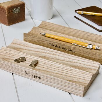 Personalised Wooden Pen And Jewellery Tray, 5 of 9