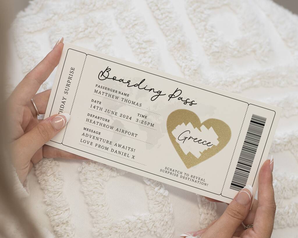 Simple Holiday Scratch To Reveal Card, 1 of 4