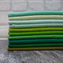 Greens Felt Craft Pack 12' Squares Of Wool Blend Felt, thumbnail 2 of 2