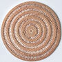 Balinese Hand Woven Spiral Placemat Charger, thumbnail 4 of 8