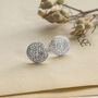 Sterling Silver Twine Studs, thumbnail 3 of 4