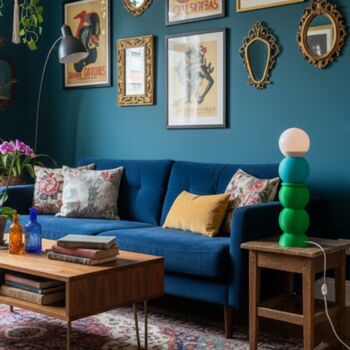 Playful Pop Art Stacked Ball Table Lamp, 8 of 12