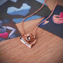 In My Heart Pendant Sterling Silver Rose Gold Plated, thumbnail 2 of 6