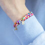 Personalised Multi Coloured Disc Stretch Bracelet, thumbnail 9 of 11