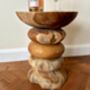 Teak Root Wood Side Coffee Lamp Table Handmade, thumbnail 3 of 8