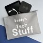 Father's Day Tech Stuff Storage Pouch, thumbnail 1 of 2