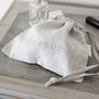Dove Grey Linen Makeup Bag, thumbnail 1 of 2