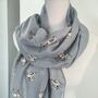 Golden Labrador Dog Cotton Blend Scarf, thumbnail 1 of 6
