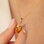 18ct Gold Honey Pot Charm Necklace, thumbnail 1 of 6
