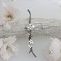 Cherry Blossom Necklace, Silver And Solid Gold Necklace, thumbnail 2 of 8