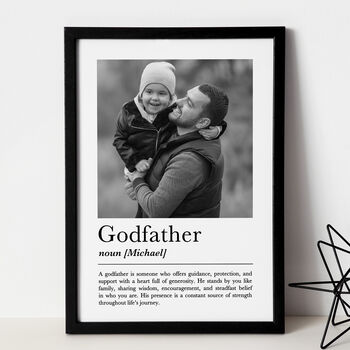 Personalised Godfather Print, Gift For Godfather, 2 of 6