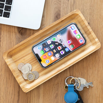Personalised Bits And Bobs Bamboo Tray, 2 of 5