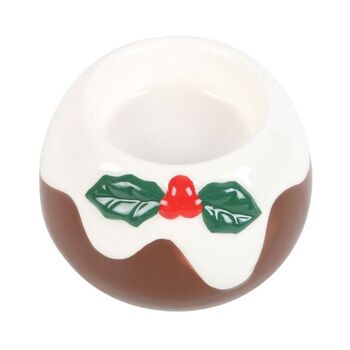 Christmas Pudding Tealight Candle Holder, 5 of 6