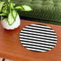 Large Heatproof Serving Platter Monochrome Stripe, thumbnail 6 of 9