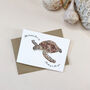 Swimming Turtle Card, thumbnail 1 of 2