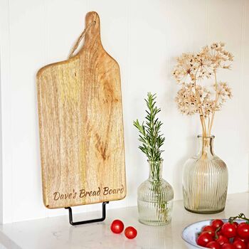 Personalised Mango Wood Rectangular Chopping Board, 4 of 8