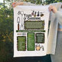 80 Years Of Gardening 80th Birthday Gift Tea Towel, thumbnail 2 of 7