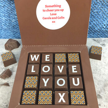 Personalised I/We Love You Chocolate Gift, 3 of 6