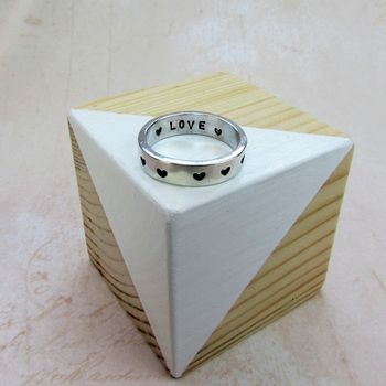 Love Heart Silver Ring, 2 of 2