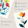 Set Three Wall Art Prints Wildflowers Floral Bright, thumbnail 4 of 7