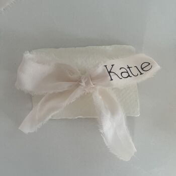 Bow Place Cards Ideal For Weddings, Baby Showers, 2 of 3