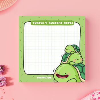 Turtle Sticky Notes | Cute Stationery, 4 of 5