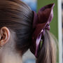 Oversized Vegan Leather Hair Scrunchie, thumbnail 2 of 12