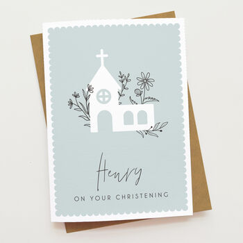 Floral Christening Card, 5 of 7