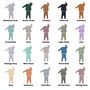 Personalised Ribbed Loungewear Set Classic Name, thumbnail 2 of 5