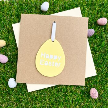 Happy Easter Acrylic Egg Decoration Card, 3 of 4
