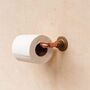 Minimalist Copper And Brass Toilet Roll Holder, thumbnail 3 of 3
