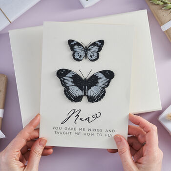 Personalised Papercut Butterfly Birthday Card, 8 of 8