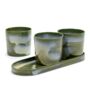 Serax Trio Of Designer Hand Glazed Herb Pots On A Tray, thumbnail 4 of 5