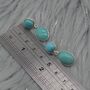 Blue Turquoise Silver Earrings: December Birthstone, thumbnail 2 of 7