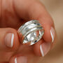 Personalised Classic Wide Sterling Silver Spinner Ring, thumbnail 2 of 9