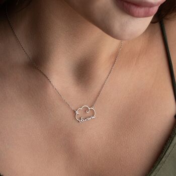 'On Cloud Nine' Personalised Name Necklace, 3 of 9
