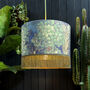 Emerald Enchanted Wood Lampshade With Fringing, thumbnail 4 of 8